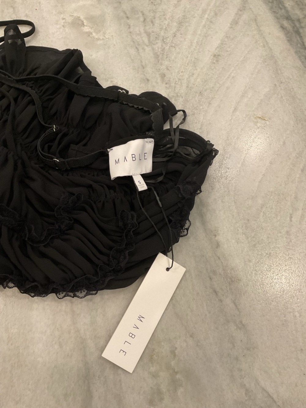Black Sheer Tiered Maxi Skirt - Picture 13 of 16